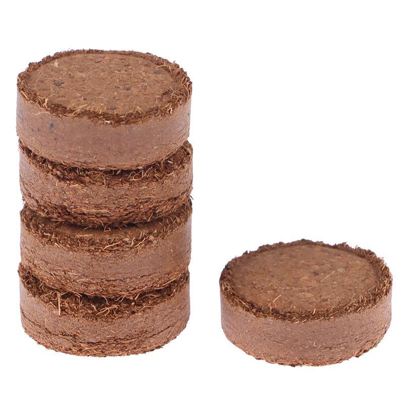 5 шт., прессованное кокосовое волокно, почвенная койра, средняя кокосовая койра, кирпичи из кокосовой койры для использования в помещении или на открытом воздухе, бонсай, травы, принадлежности
