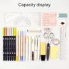 Double Layer Stand Pencil Stationery Case Large Capacity Make Up Bag Gift Supply