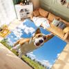 Cute Dog Rug For Bedroom Memory Foam Floor Mat Living Room Fashion Pet Pattern Carpet For Bathroom Toilet Indoor Home