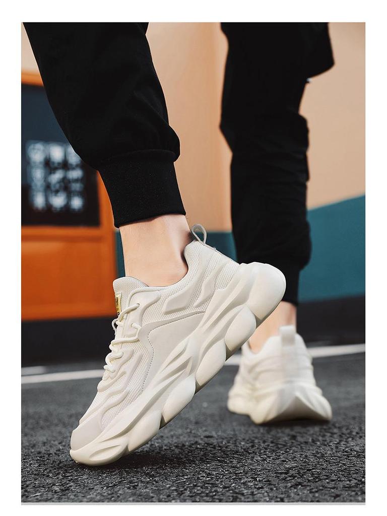 Универсальные мужские весенние повседневные кроссовки для бега: Дышащие, Легкие, Толстоподошвенные, Увеличивающие рост, Трендовые кроссовки для папы.