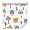 Animals, Palms, Cacti and Green Wallpaper for Living Room and Bedroom 50x1000