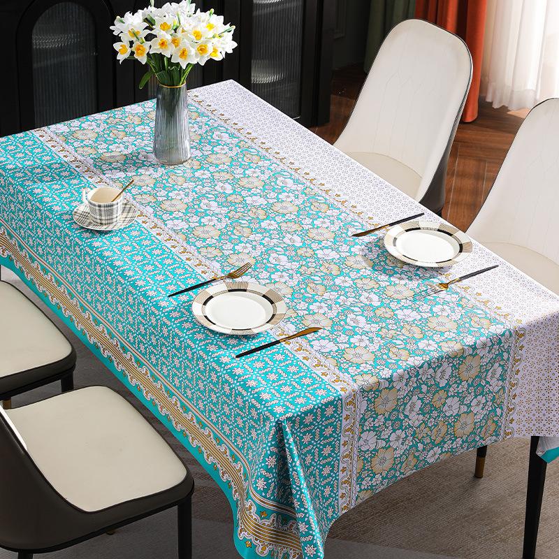 Plum Blossom Tablecloth High-temperature Resistant Waterproof and Oil Resistant Household Tablecloth Coffee Table Cloth