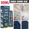 50ml Fabric Glue Quick Dry Fabric Patching Glue Versatile Fabric Repair Seam Adhesive Waterproof for Clothing Textiles