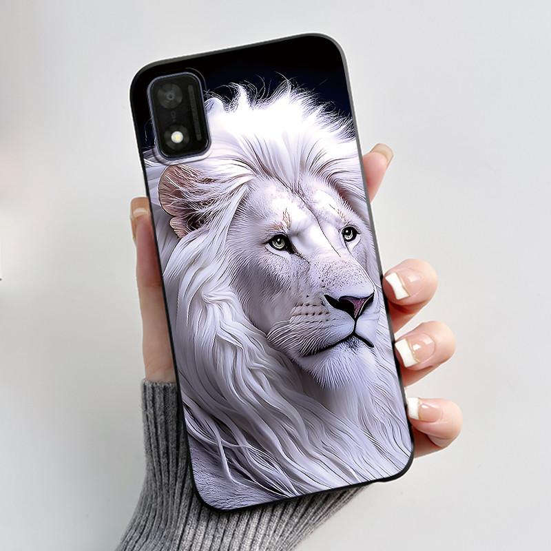 Чехол для ITEL A17 / ITEL A18 Чехол Роскошный Милый Кролик с Сердечком Забавный Мягкий Силикон Черная ТПУ Задняя Крышка Для ITEL A17 A 18 Чехол для Телефона