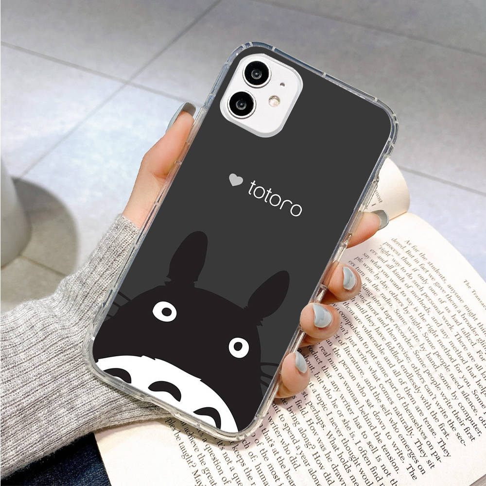 Чехол для Samsung A04 A14 A23 A34 A54 M23 M33 M52 M53 Realme 10 9 C30S C35 C55 VIVO Y02S Y21 Y51 X80 Pro Прозрачный чехол WI53 Тоторо