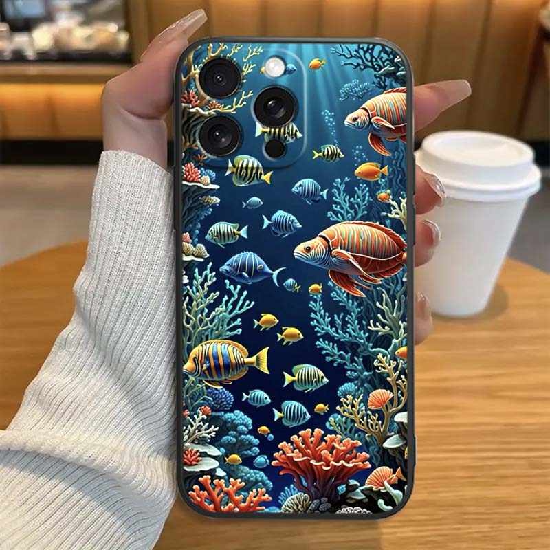 Мультяшная Аниме Черепаха Слон Чехол для Телефона Для Apple iPhone 17 16 16E 15 14 13 12 11 Pro Max Plus Черный Мягкий Силикон