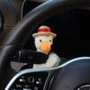 Cartoon Plush Vest Duck Clutch Decoration Stuffed Dolls Bumper Hanging Straw Decorative Decorat H8P0