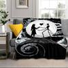 Gothic Corpse Beauty In Bloom Blanket Flannel Blanket for bed, sofa, Camping, Hiking, Picnic Essentials, gift for family Fan gifts
