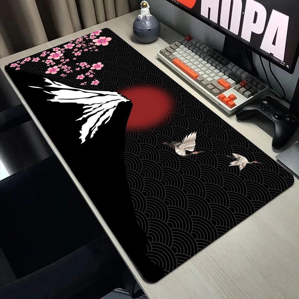 Коврик для мыши Гора Фудзи Большой Компьютерный Офисный Игровой Настольный Коврик XXL Резиновый Противоскользящий Игровой Клавиатура Мышь Коврики Длинные Настольные Коврики X