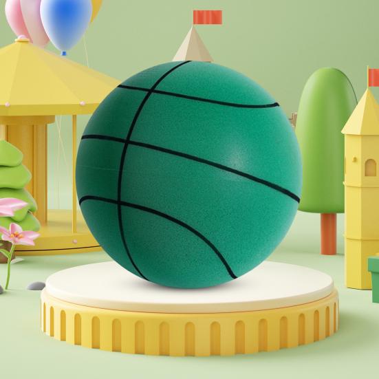 Бесшумный баскетбольный мяч для дриблинговых тренировок в помещении. Высокоплотный пенный баскетбольный мяч для тренировок в помещении. Бесшумный мяч.