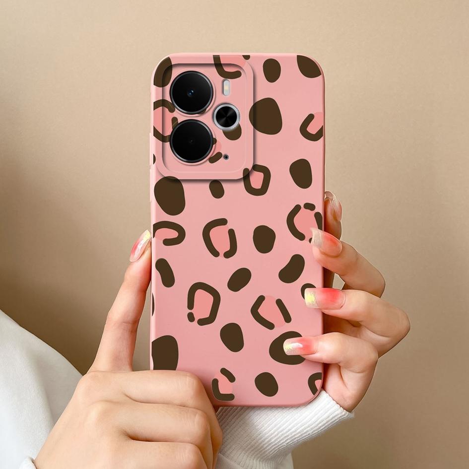 Чехол для Oppo A5 Pro Realme Narzo 10 30 60 C75x 14X 14 14T P3 с красивым леопардовым принтом, жидкий силикон, устойчивый к падению, прочный чехол Oppo Shell