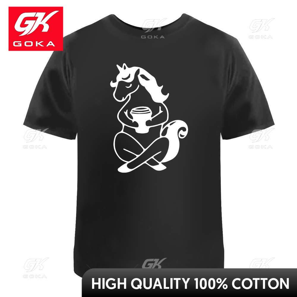 Unicorn with Coffee Unisexs Womens Cotton TShirts Cute Funny Vintage Graphic T Shirts