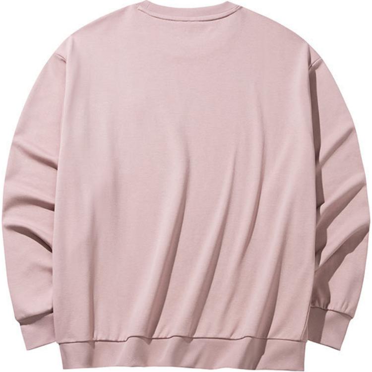 Anta Life Series Sports Casual Loose Solid Color Round Neck Sweatshirt Women Sweatshirt Fusang-Pink 972438701-10