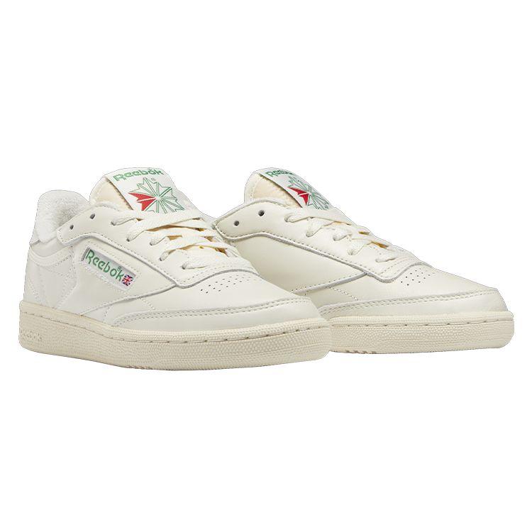 Reebok Club C 85 Vintage Chalk Glen Green Women Sneakers Cream Alabaster 100007797