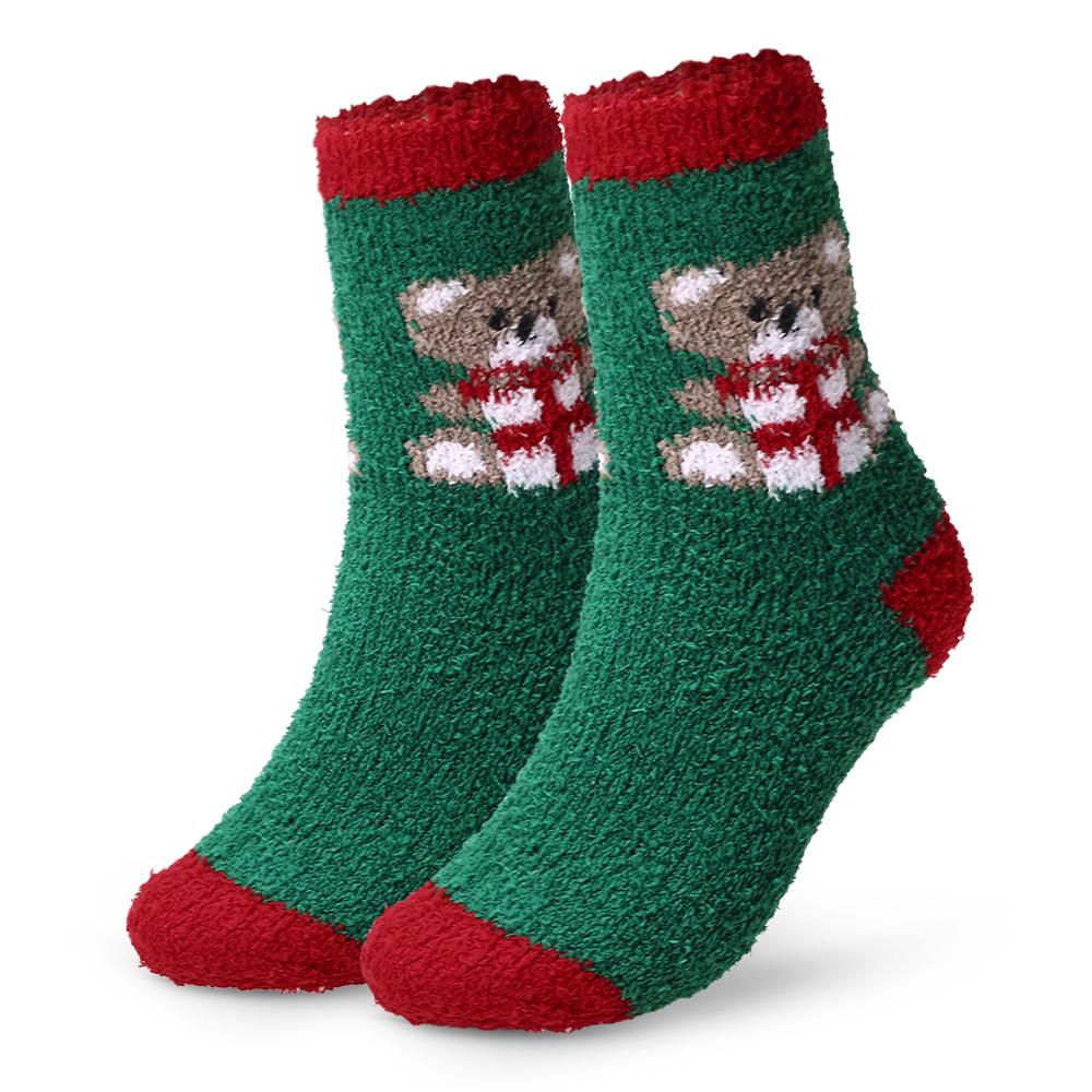 Теплые Взрослые Носки Узорные Рождественские Праздничные Носки Впитывающие Уютные Зимние