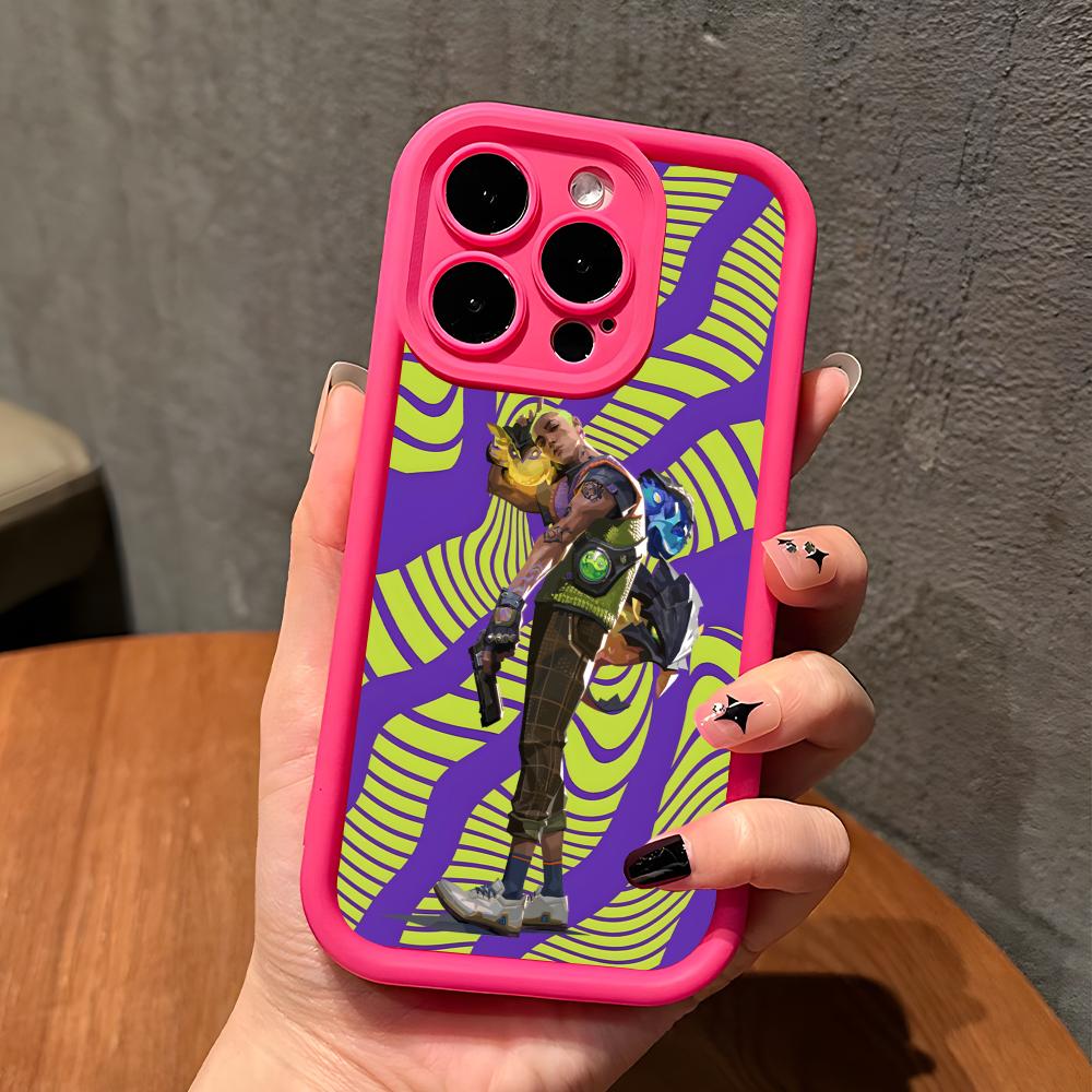Чехол Valo Gekko для iPhone 17 16 15 14 13 12 11 Air Pro Max Plus Красный Мягкий ТПУ Ударопрочный Чехол