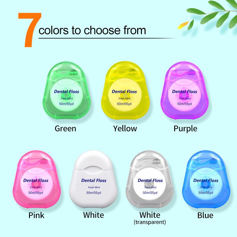 Wax-coated Mint Breath Freshener Disposable Dental Floss