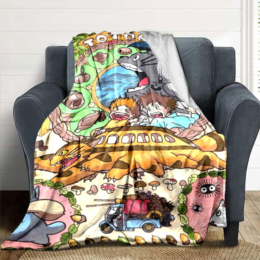 Magic Forest Adventure Flannel Blanket Super Soft Warm Cozy Blanket For Sofa Bed Office Travel Allseason Home Decor Gift