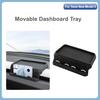 Movable Dashboard Tray for Tesla Model 3 Highland for Model Y Launch 2025 Tissue ETC Phone Holder Storage Box Car Accessories