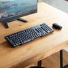 Беспроводной набор клавиатуры и бесшумной мыши Sanwa Supply, 2,4 ГГц, USB-A, 112 клавиш, японская раскладка, клавиши Copilot, мембранная, черный, SKB-WL40ASETBK