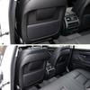 For BMW F15 F16 Car Seat Back Panel Leather Backrest Storage Pocket Cover Accessory Black For BMW X5 X6 2014-2019