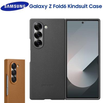 Samsung Чехол Kindsuit для Galaxy Z Fold6 Z Fold 6, мягкий, шелковистый, защитный кожаный чехол