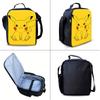 Kids Bag Pikachu 3pcs Backpack Set Cartoon Yellow Printed School Bags for Children Lightweight Travel Luggage with Lunch Box