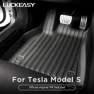Для Tesla Model S 2026-2026 Автомобильные коврики на пол Полное покрытие Водонепроницаемые Нескользящие Подкладки для ног Вкладыш Коврик в багажник Автоаксессуары