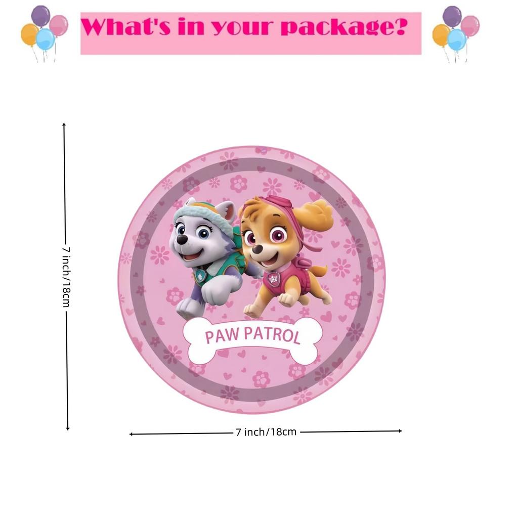 Розовая Вечеринка в честь Дня Рождения Щенячий Патруль Декор Скай Одноразовая Посуда Скатерть Тарелки Фольгированные Шары Праздник для Малыша Девичник Товары для Вечеринки