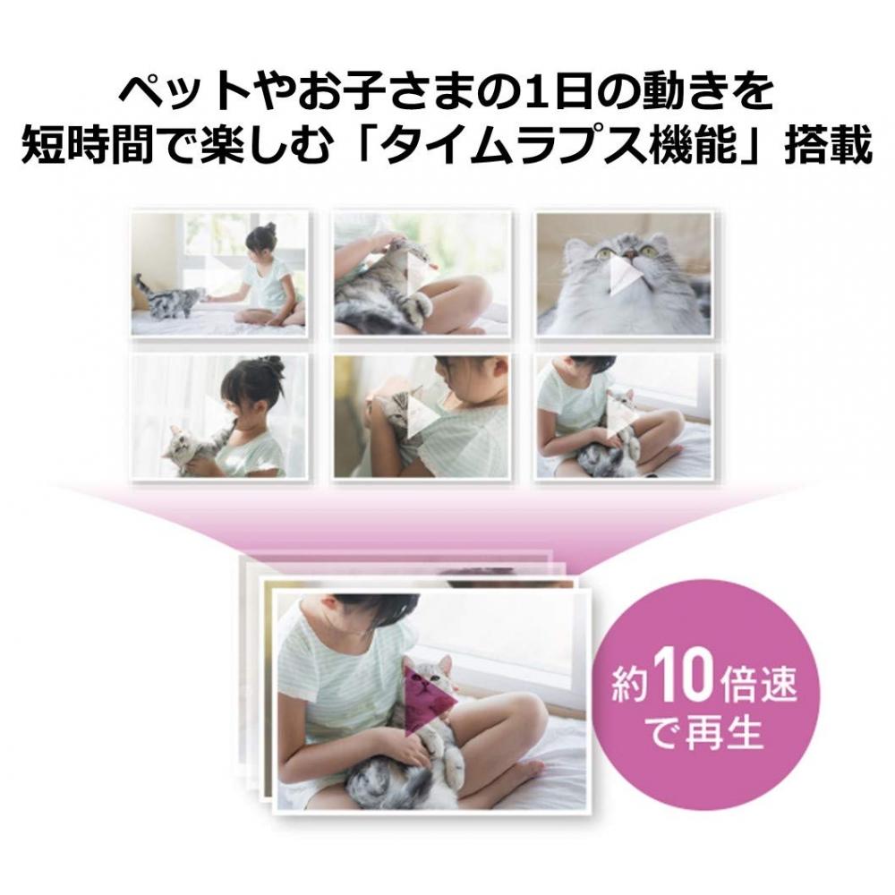 Panasonic SmartHome Works with Alexa Certified Network Camera KX-HRC100-K Indoor HD Camera 1080p Wide Angle Lens Time Lapse Audio & Motion