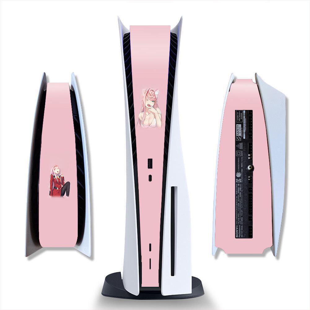 PS5 Matte Black Cartoon Protective Side Sticker