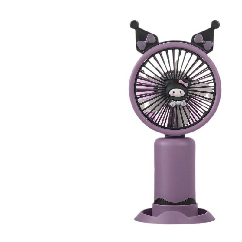 Children's Portable USB Rechargeable Cartoon Fan for Desktop and Outdoor Use