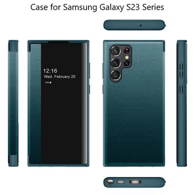 Простой кожаный чехол для Samsung Galaxy S23 S23plus S23ultra 5g, новый обновленный чехол для телефона Samsung S23 Ultra Plus, противоударный чехол