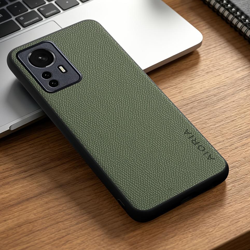 Phone Case: for Xiaomi 12 12T Pro Ultra Lite 12X Case Simple Elegant Durable Synthetic Leather Stylish Phone Case