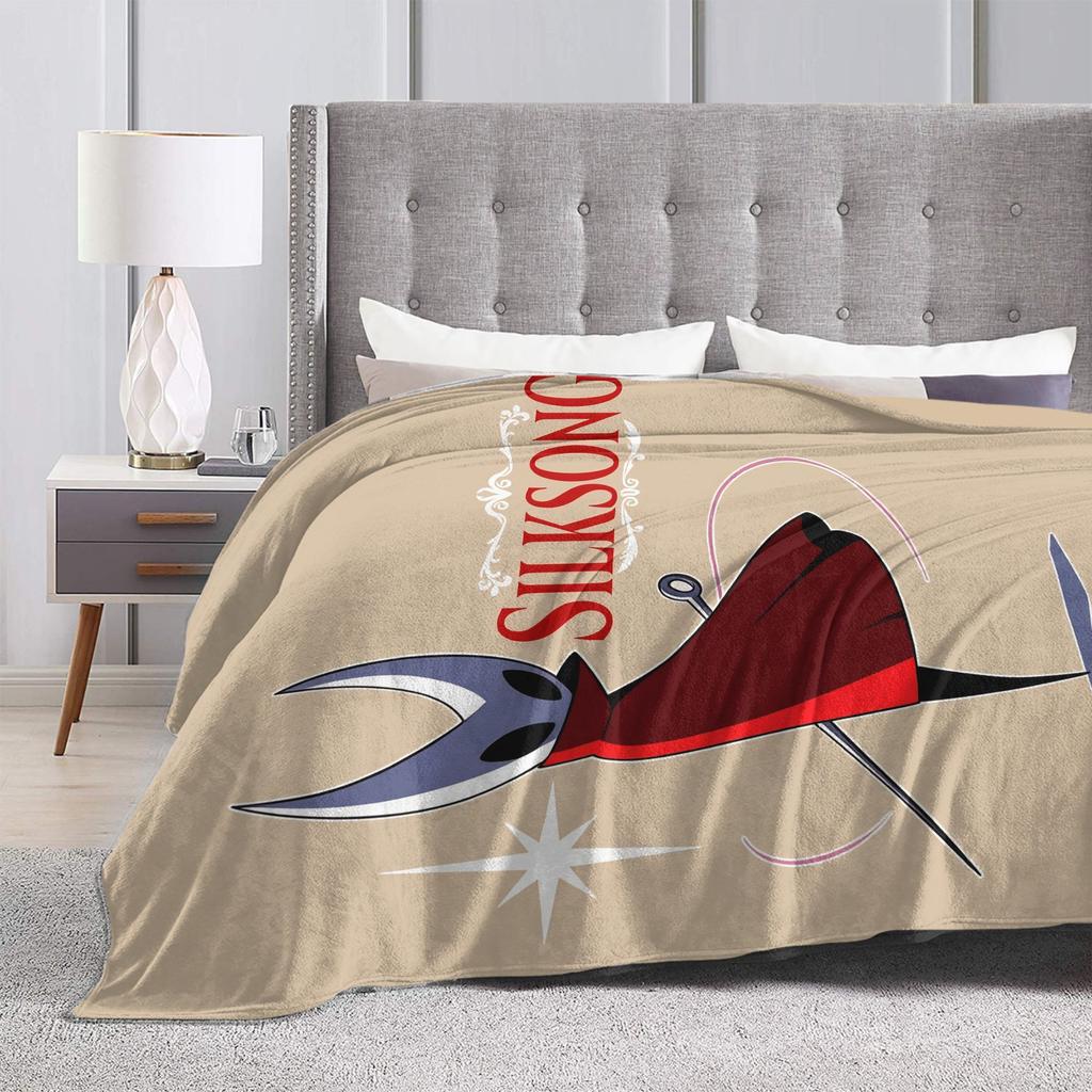 Hollow Knight Silksong Blanket Super Warm Funny Plush Bedding Throws For Girls Boys Living Room Flannel Bedspread Bed Cover