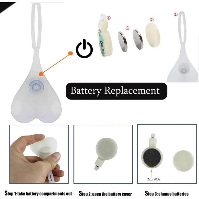 Feux arrière de vélo - Boule - 2PCS - LED imperméable - Rouge et Vert - Avertissement nocturne