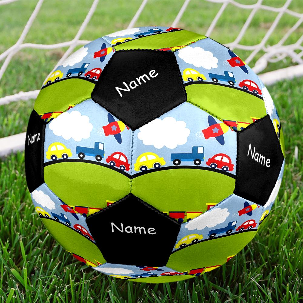 Custom Name Cute Cars Theme Size 5 Soccer Ball, Suitable for Both Indoor and Outdoor Matches, a Gift Suitable for Everyone.