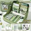 12-layer Panda Pencil Case, Large Capacity, High-value Stationery Box for Boys and Girls, Cute Junior High School Stationery, Pencil Case.