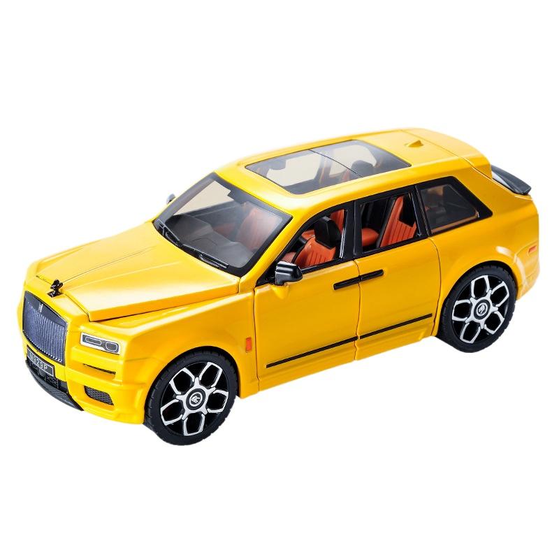 1/20 Внедорожник Rolls Royce Cullinan Модель автомобиля из сплава Звук и свет Симуляция Украшение автомобиля Коллекция Детская игрушка Подарок