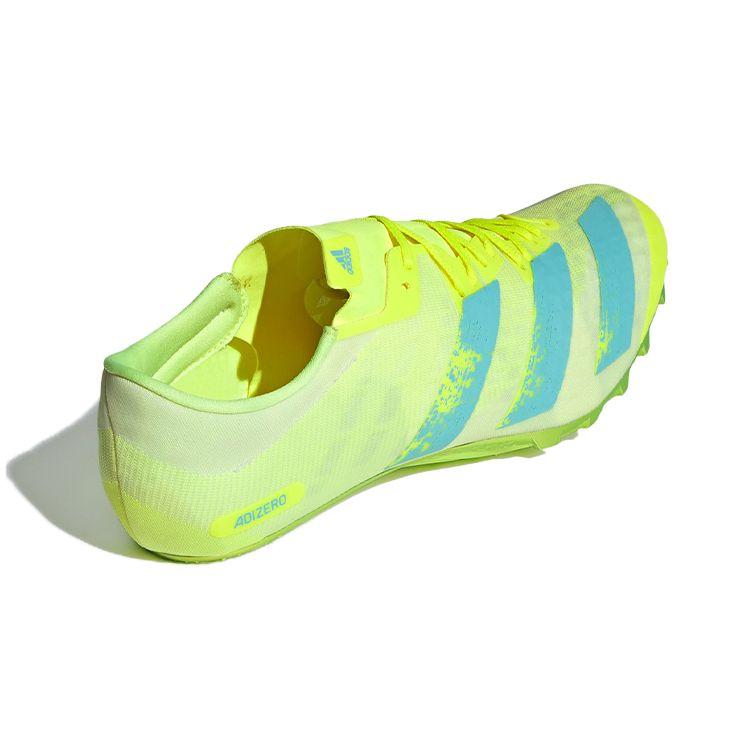 Adidas Adizero Prime Sprint Spikes Solar Yellow Clear Aqua Мужские кроссовки Core-Black FW2248