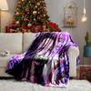 Butterfly Nezuko Fantasy Throws Blanket Flannel Blankets Plush for Couch Bed Gifts for Men Women Travel picnic blanket Christmas fan gifts