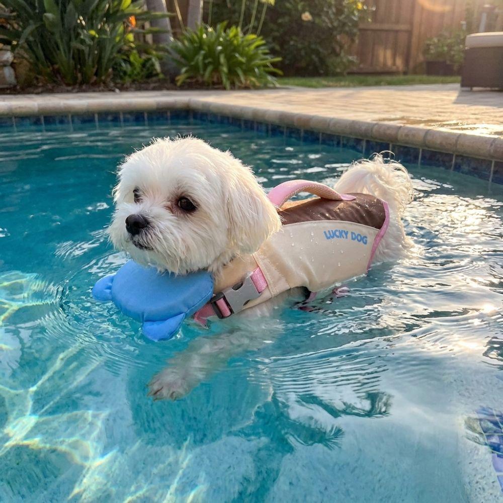 Adjustable Dog Life Jacket Strong Buoyancy Dog Life Preserver Puppy Safety Vests Water Adventures