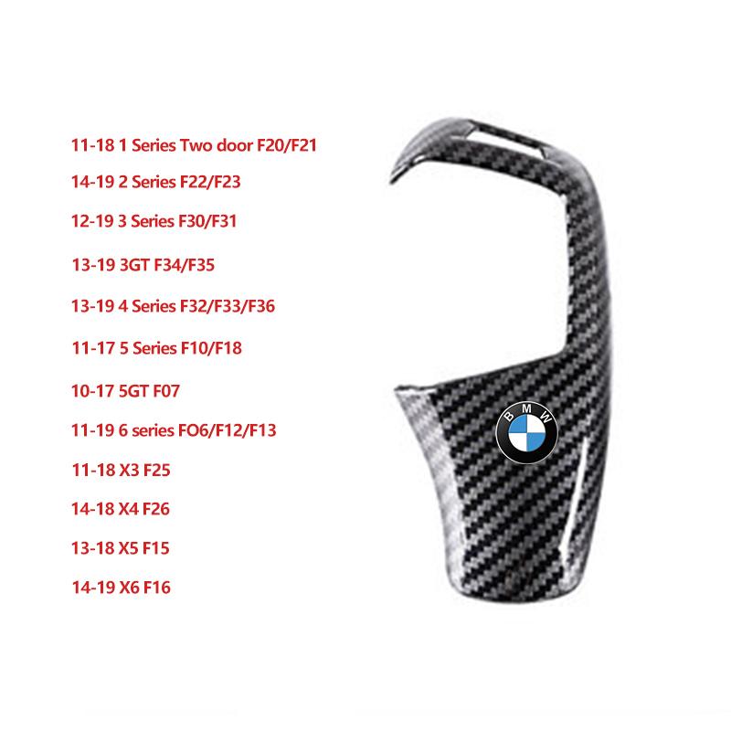 Carbon Fiber ABS Car Gear Shifter Knob Cover For BMW X3 X4 X5 X6 X7 F30 F20 F10 GT F31 F32 F34 F36 Trim Accessories Car Stickers rldf93