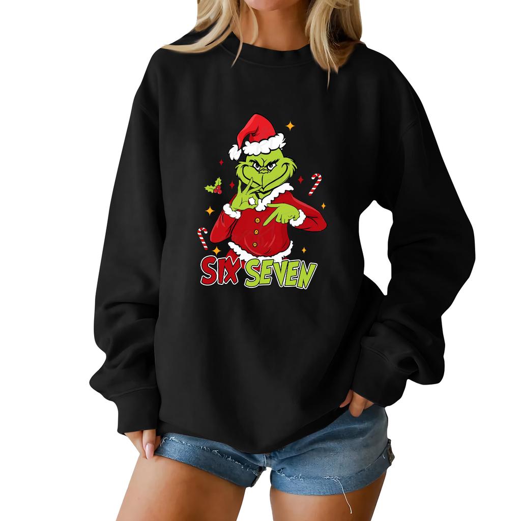 Christmas T-Shirts And Sweatshirts, Women'S Sweatshirts, Long-Sleeved Pullover Sweatshirts, Women'S Long-Sleeved Tops