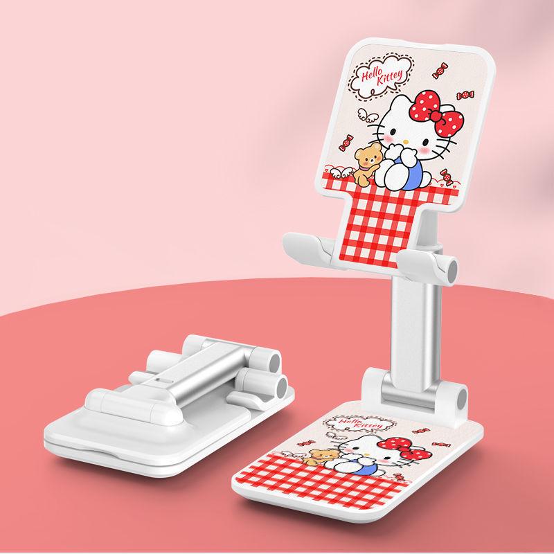 HelloKT Cute Multi-Functional Mobile Phone Holder Stand with Rotating and Adjustable Clip