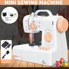 Mini Portable Sewing Machine Household Night Light Foot Pedal Straight Line Hand Table Tools Two Speeds Two Power Supply 6W