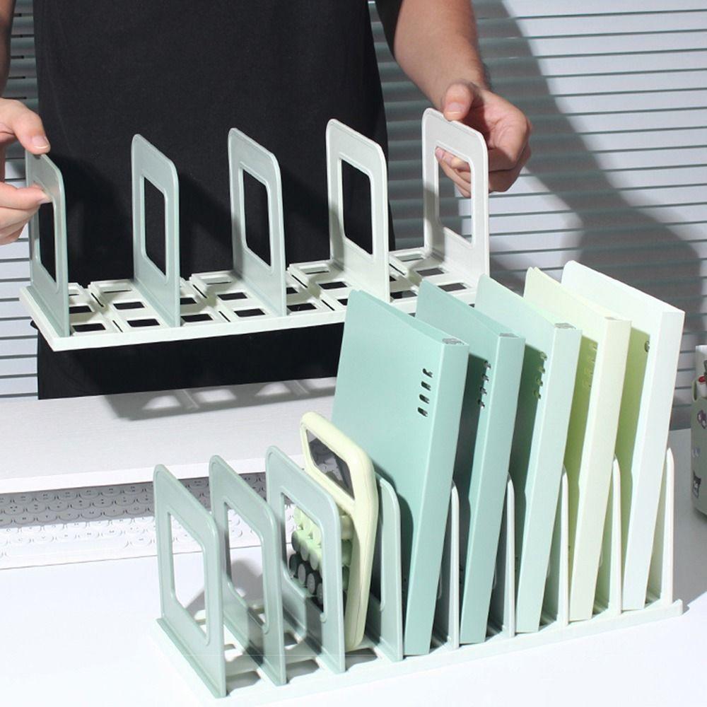 Dividers Desktop Book Stand Adjustable Book Display Rack Portable Detachable Bookends Magazine