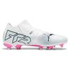 Puma Future Match Comfortable Versatile AG FG Durable Soccer Shoes Unisex Sneaker White Pink 107715-01