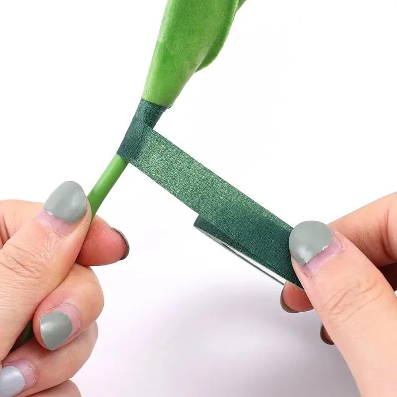 10/1Rolls Self-adhesive Bouquet Floral Stem Tape Artificial Flower Stamen Wrapping Florist Green Tapes DIY Flower Supplies