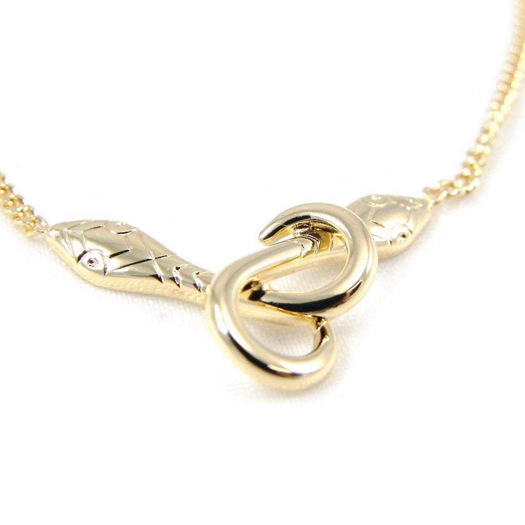 Altesse [F0185] - 'Temptation' Gold Plated Necklace (snakes)